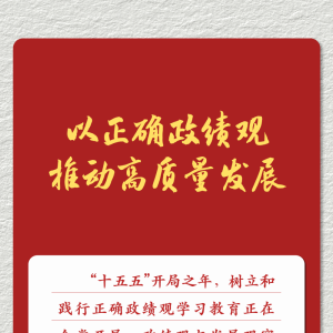 学习新语｜以正确政绩观推动高质量发展