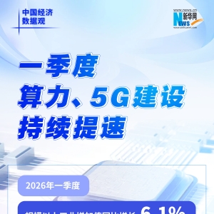 中国经济数据观｜一季度算力、5G建设持续提速