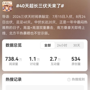 40天“超长”三伏天更常见？专家回应