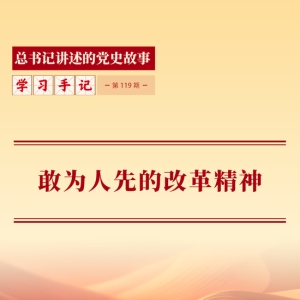 敢为人先的改革精神