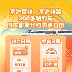 视频丨国庆假期部分火车票开启预约！购票方式→