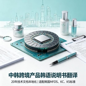 中韩跨境产品专业韩语说明书翻译